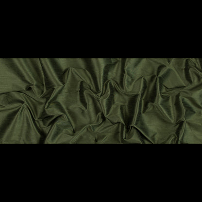 Polyester Shantung - Olive - Eirian Collection Folded