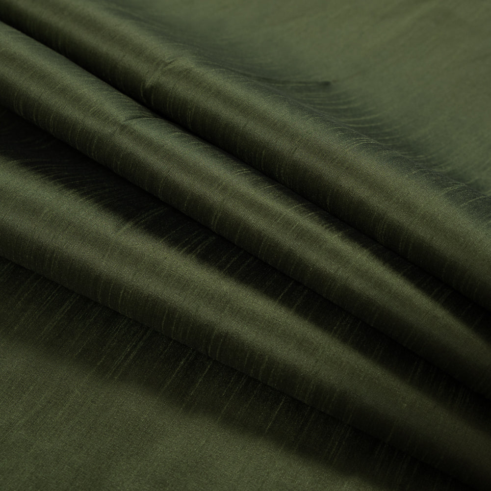 Polyester Shantung - Olive - Eirian Collection Detail
