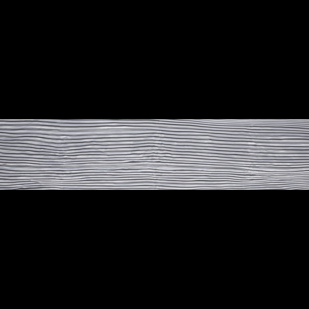 Pleated Stretch Satin - White - Andreas Collection Folded