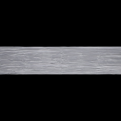Pleated Stretch Satin - White - Andreas Collection Folded