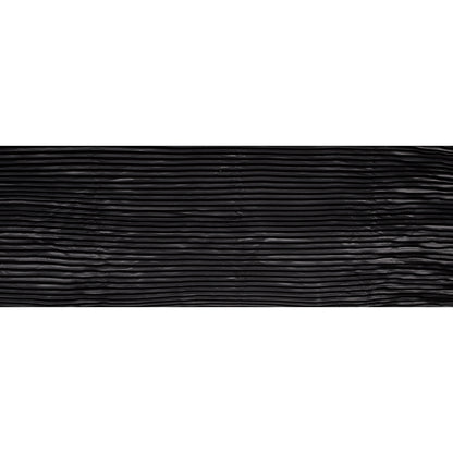 Pleated Stretch Satin - Black - Andreas Collection Folded