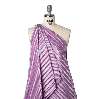 Pleated Stretch Satin - Radiant Orchid - Andreas Collection Drape