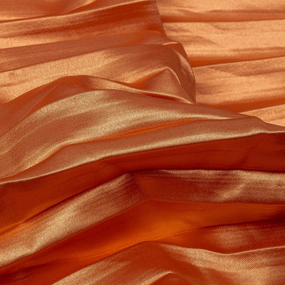 Pleated Stretch Satin - Creamsicle - Andreas Collection Folded