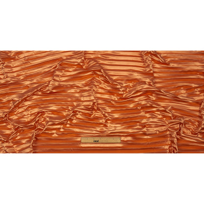 Pleated Stretch Satin - Creamsicle - Andreas Collection Drape