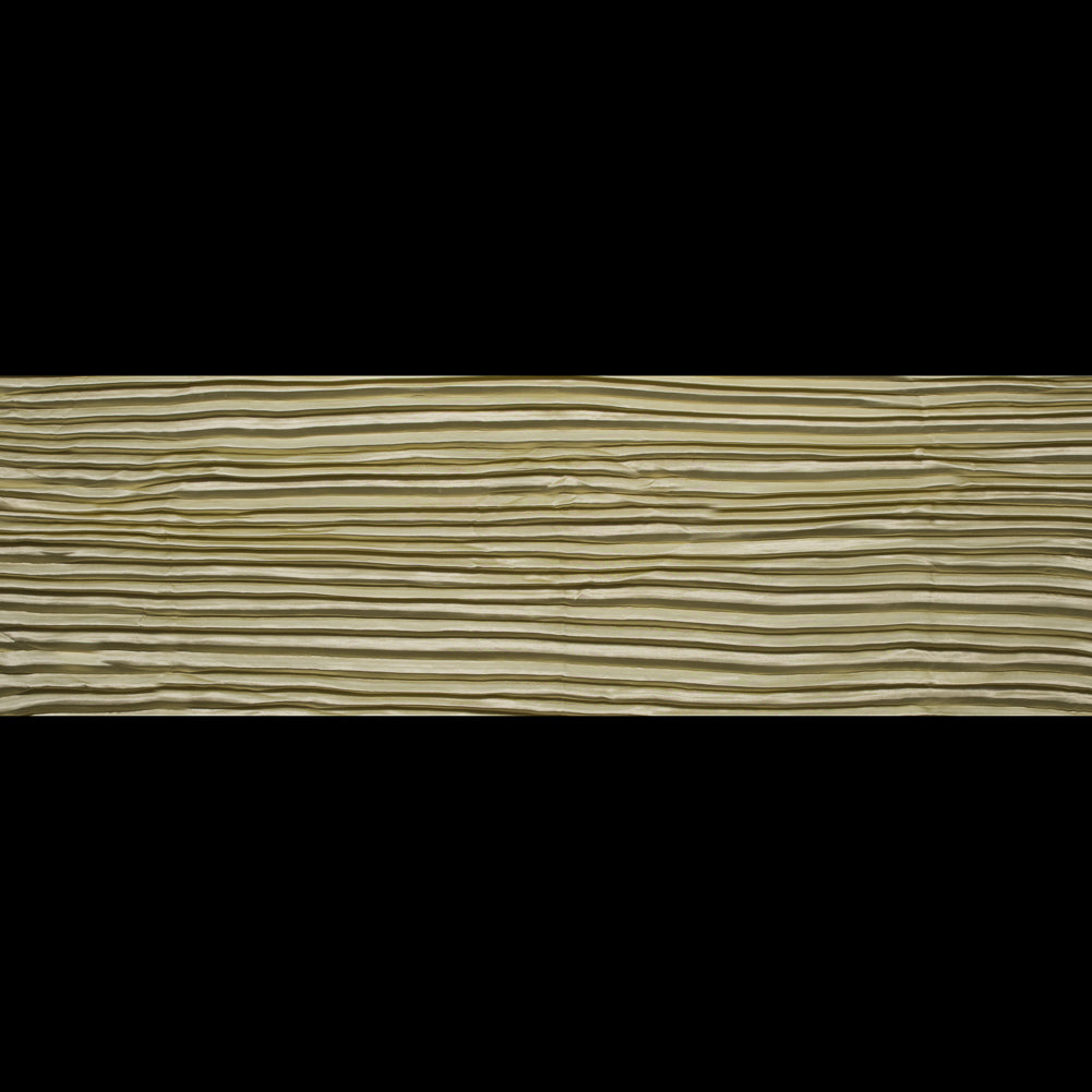 Pleated Stretch Satin - Mellow Yellow - Andreas Collection Folded