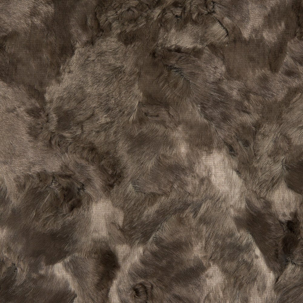 Crushed Velvet - Light Brown - Famous NYC Designer Detail