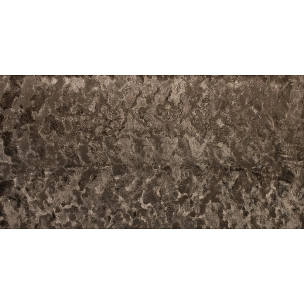 Crushed Velvet - Light Brown - Famous NYC Designer Full