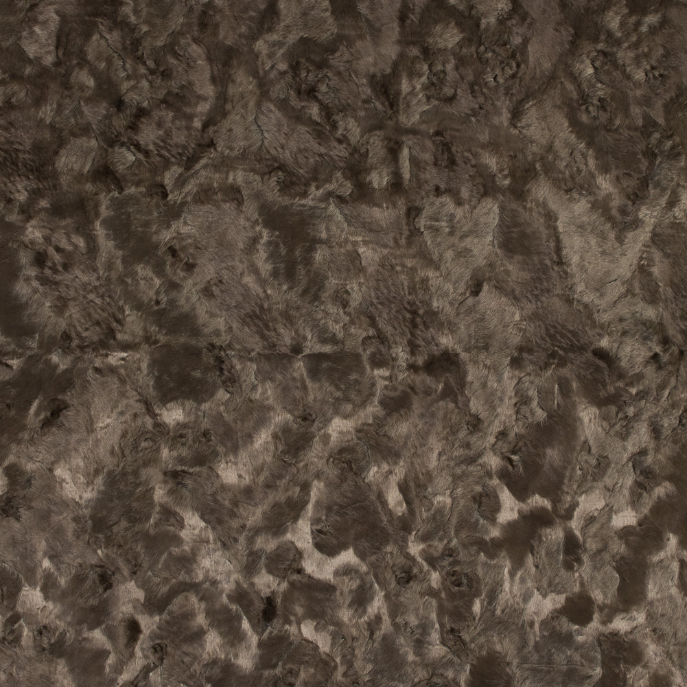 Crushed Velvet - Light Brown - Famous NYC Designer