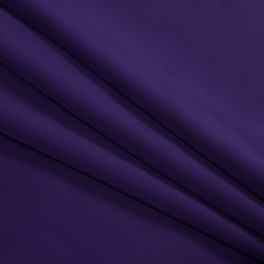 Regal Purple Stretch Polyester Double Knit Folded