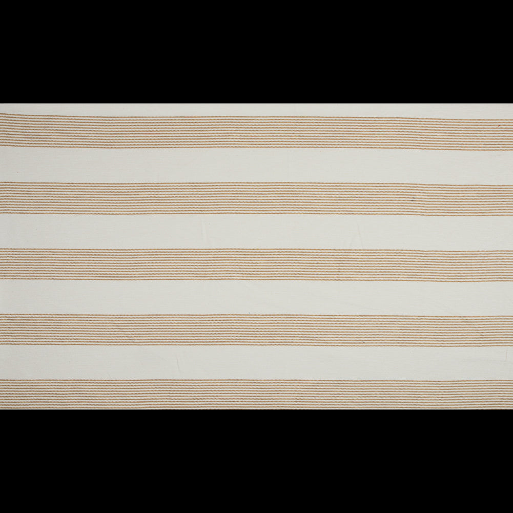 Derek Lam Natural and Straw Striped Cotton Blend Full