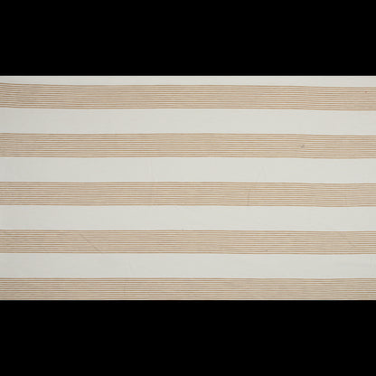 Derek Lam Natural and Straw Striped Cotton Blend Full