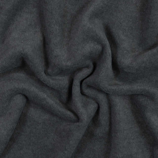 No-Pill Polyester Fleece - Charcoal Heather - Shropshire Collection