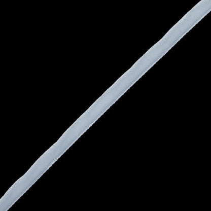 White Single-Faced Velvet Ribbon - 0.25" Detail