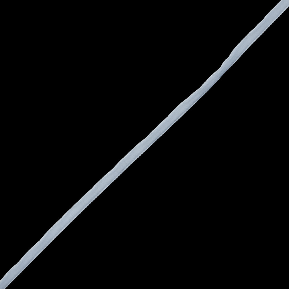 White Single-Faced Velvet Ribbon - 0.25"