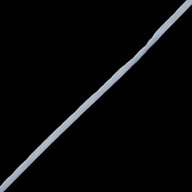 White Single-Faced Velvet Ribbon - 0.25"