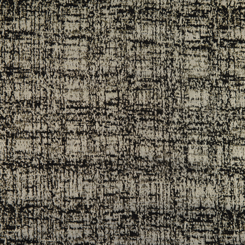 Metallic Gold and Black Abstract Jacquard Detail