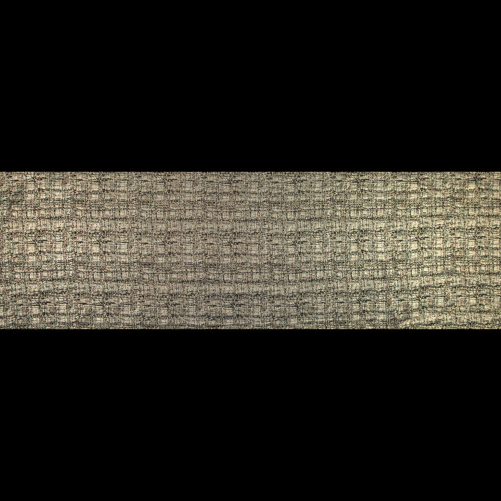 Metallic Gold and Black Abstract Jacquard Full