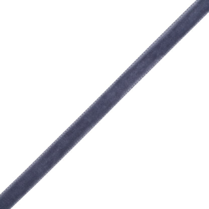 Single Faced Velvet Ribbon Made in Italy - 1/4" - Purple Gray - Sabine Collection