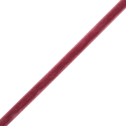 Single Faced Velvet Ribbon Made in Italy - 1/4" - Old Rose - Sabine Collection