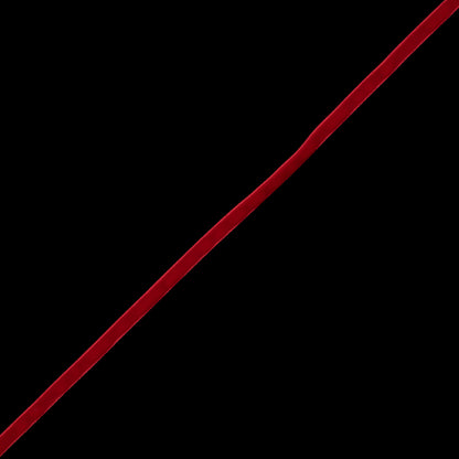 Red Single-Faced Velvet Ribbon - 0.25"