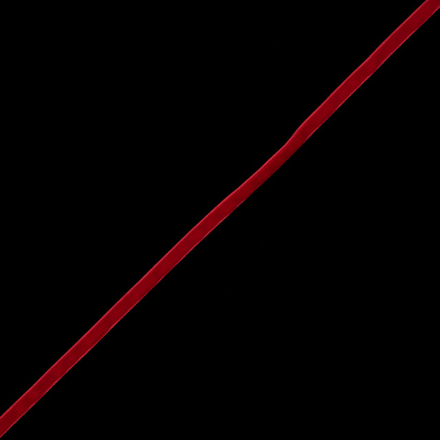 Red Single-Faced Velvet Ribbon - 0.25"