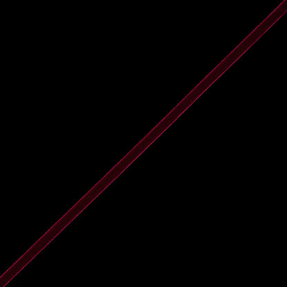 Dark Red Single-Faced Velvet Ribbon - 0.25"