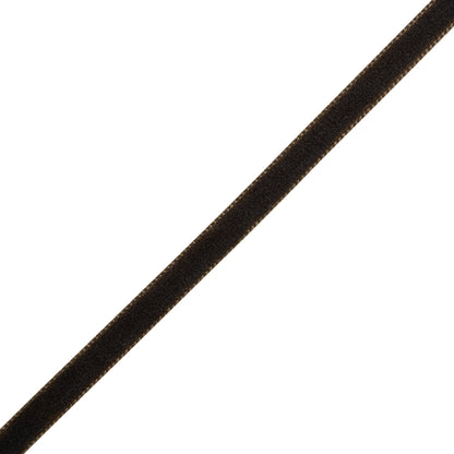 Single Faced Velvet Ribbon Made in Italy - 1/4" - Chocolate - Sabine Collection