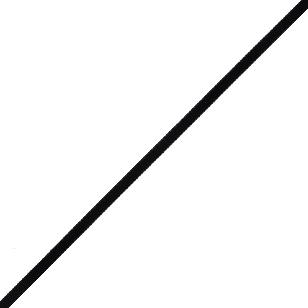 Black Single-Faced Velvet Ribbon - 0.25"