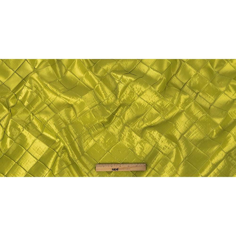Apple Green Pintuck Satin Folded