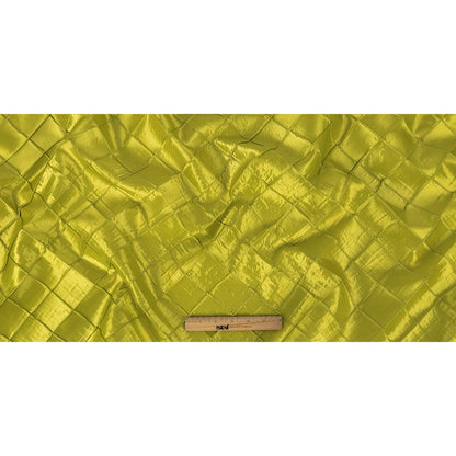 Apple Green Pintuck Satin Folded