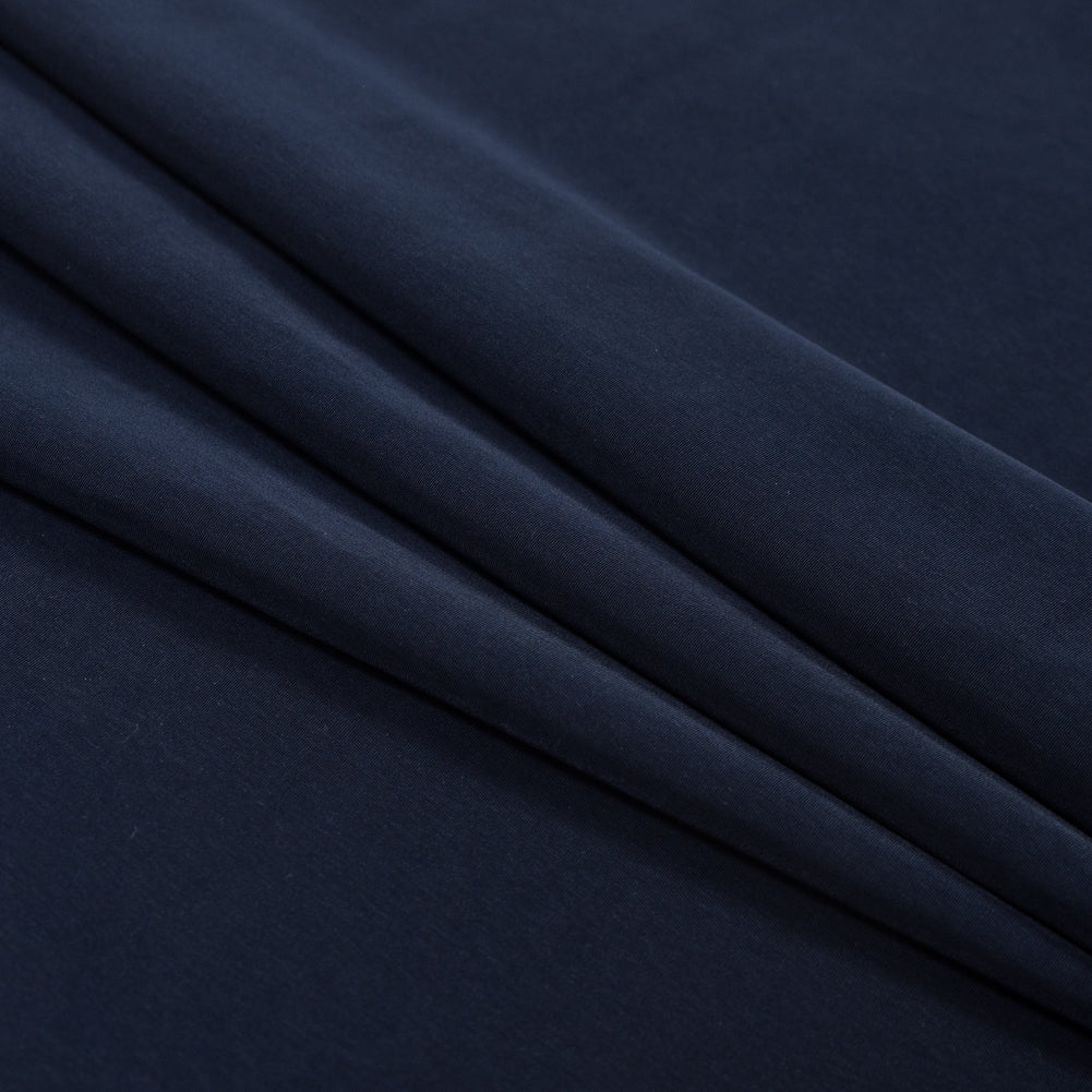 Polyester Peachskin - Navy Folded