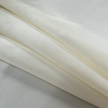 Flame Retardant Polyester Bengaline - Ivory Cream Folded