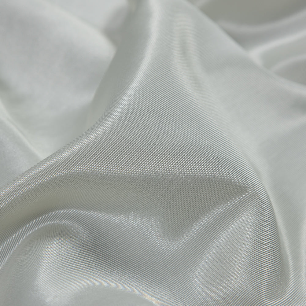 Flame Retardant Polyester Bengaline - Ivory Cream Detail
