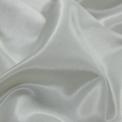 Flame Retardant Polyester Bengaline - Ivory Cream Detail