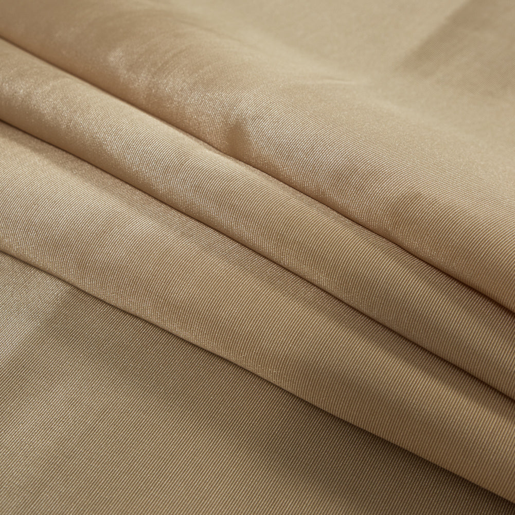 Flame Retardant Polyester Bengaline - Victorian Gold Folded