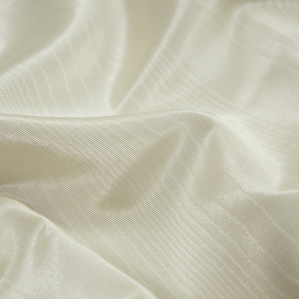 Polyester Moire Bengaline - Ivory Cream - Florence Collection Detail