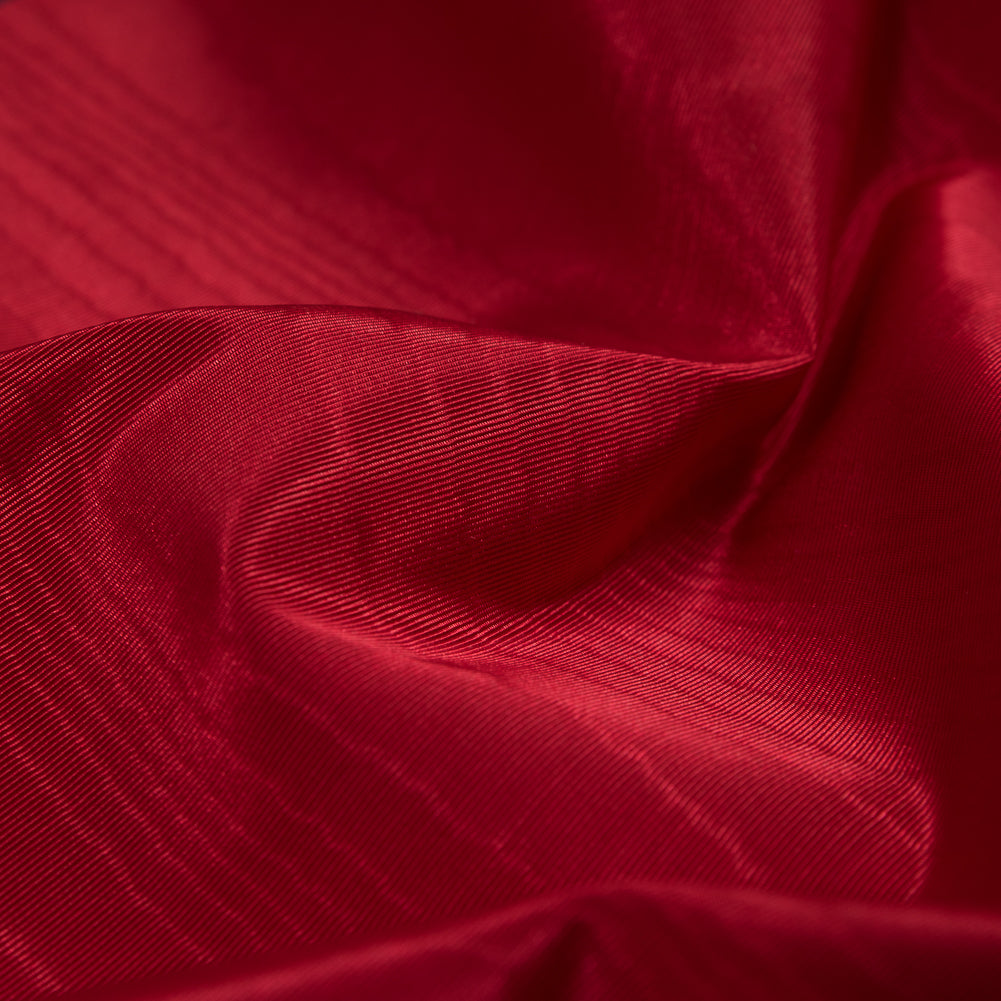 Polyester Bengaline Moire - Valentine Red - Florence Collection Detail