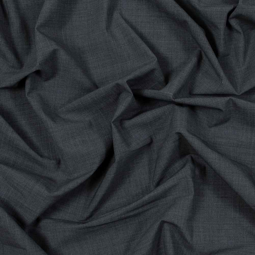 Stretch Wool Suiting - Heathered Cool Gray