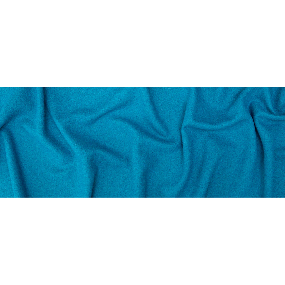Boiled Wool Coating Fabric - Teal - Ketil Collection Folded