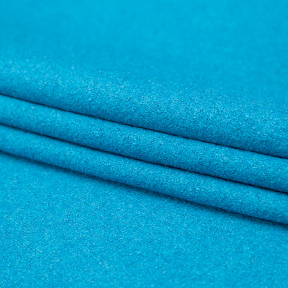 Boiled Wool Coating Fabric - Teal - Ketil Collection Detail