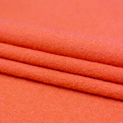 Boiled Wool Coating Fabric - Salmon - Ketil Collection Detail