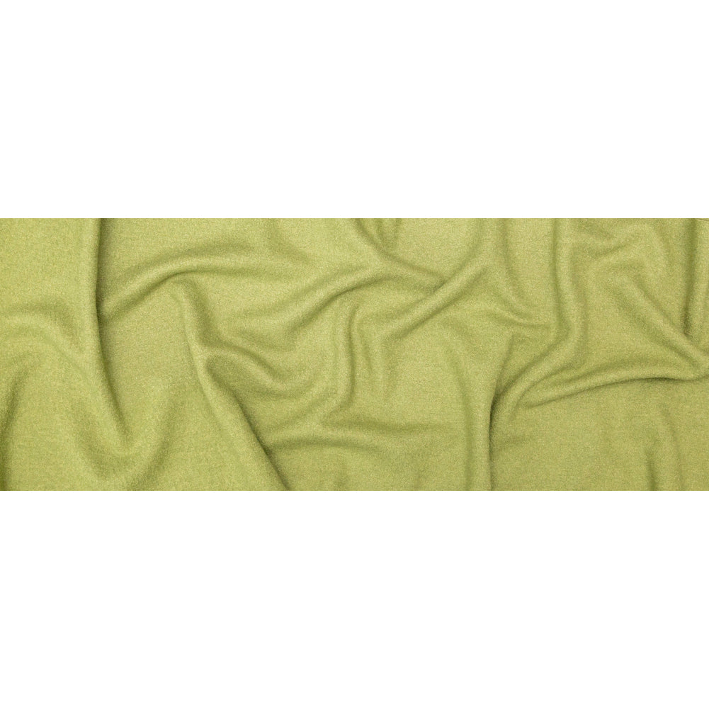 Boiled Wool Coating Fabric - Grass Green - Ketil Collection Folded