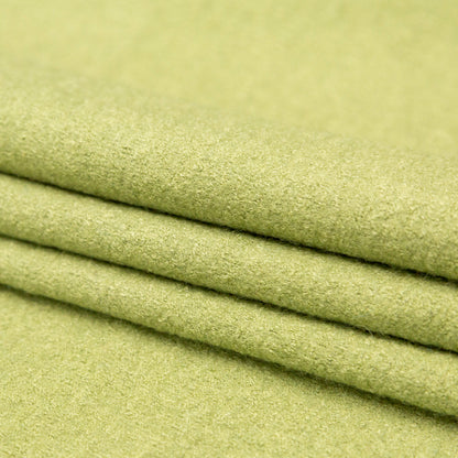 Boiled Wool Coating Fabric - Grass Green - Ketil Collection Detail