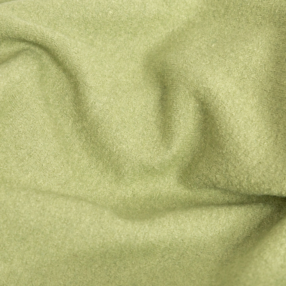 Boiled Wool Coating Fabric - Grass Green - Ketil Collection Full