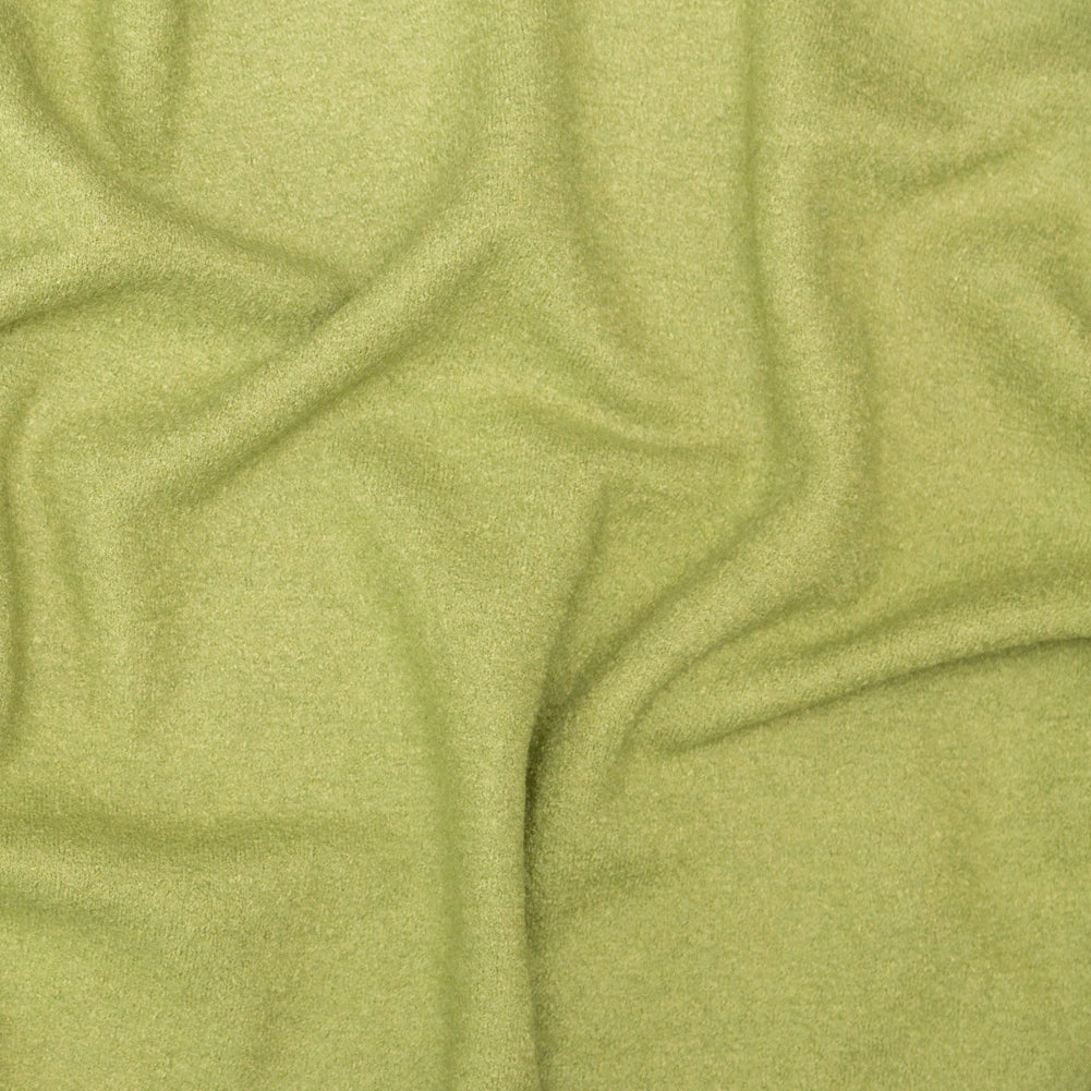 Boiled Wool Coating Fabric - Grass Green - Ketil Collection