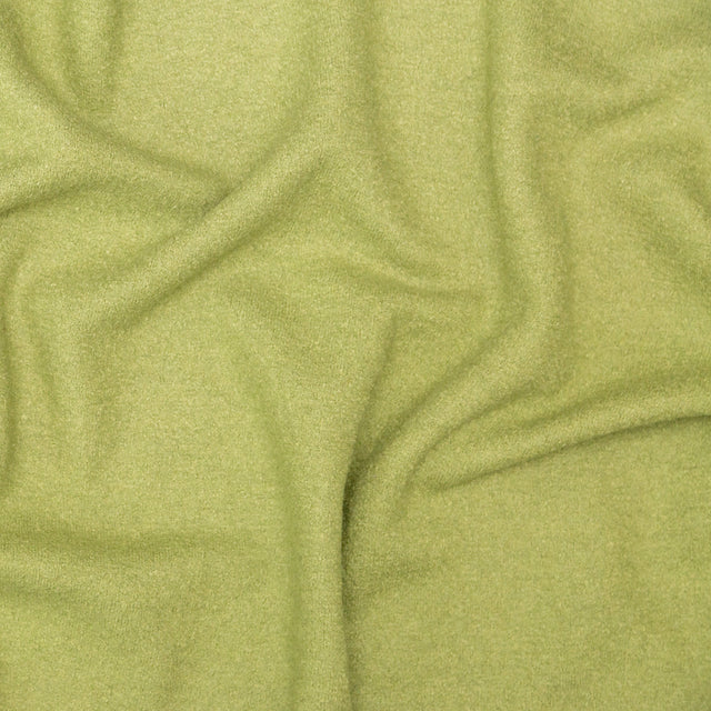 Boiled Wool Coating Fabric - Grass Green - Ketil Collection