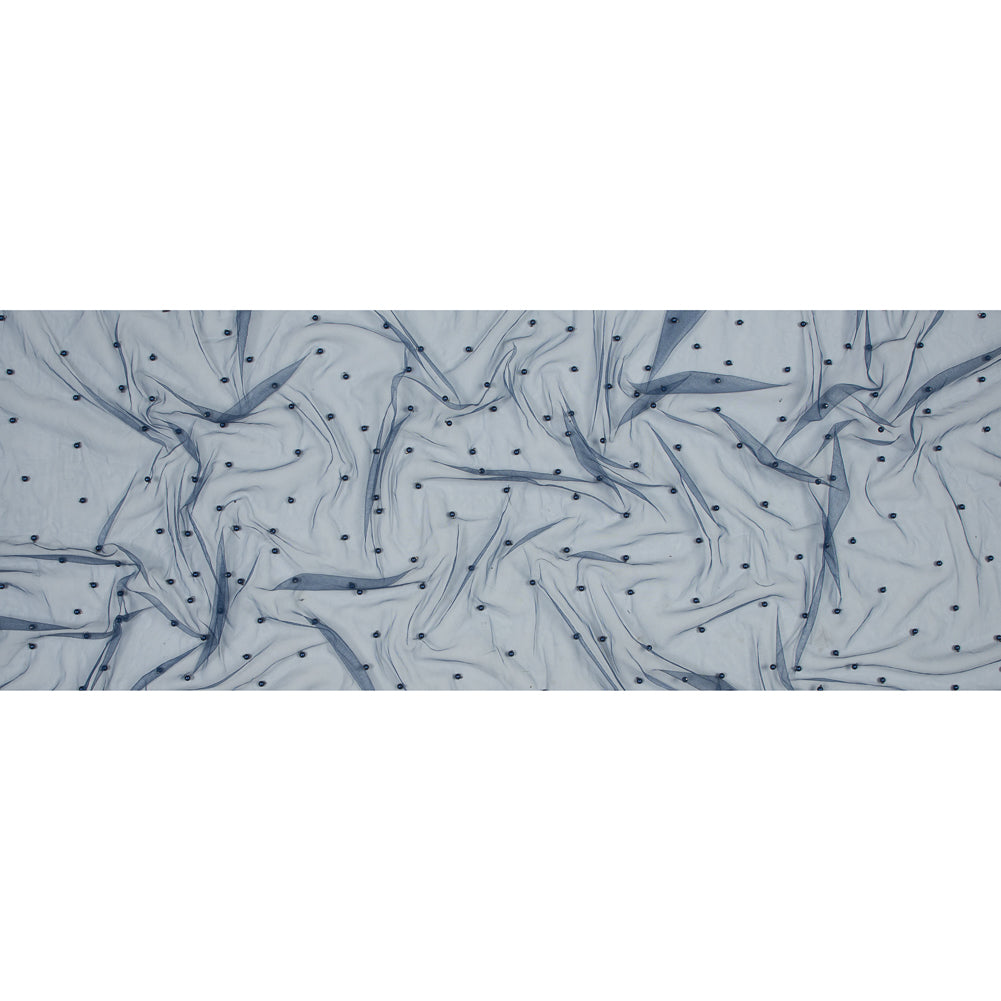 Beaded Tulle - Navy - Sylvie Collection Folded