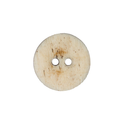 Natural and Brown 2-Hole Bone Button - 34L/21.5mm Detail
