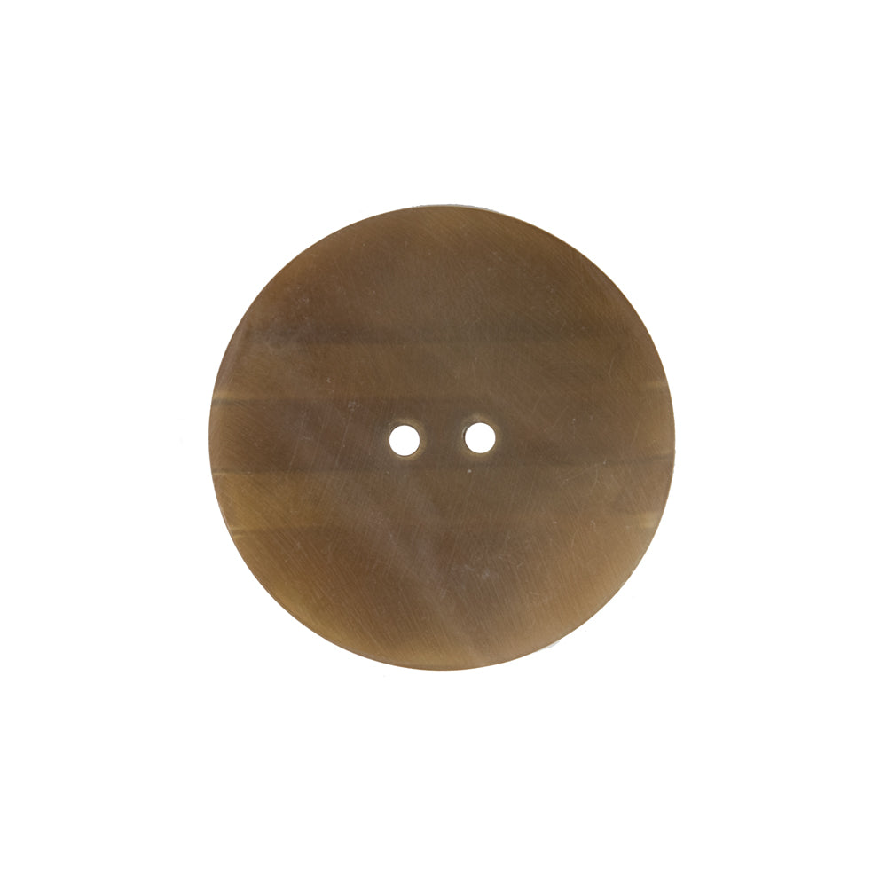 Striped Natural 2-Hole Horn Button - 40L/25.5MM Detail