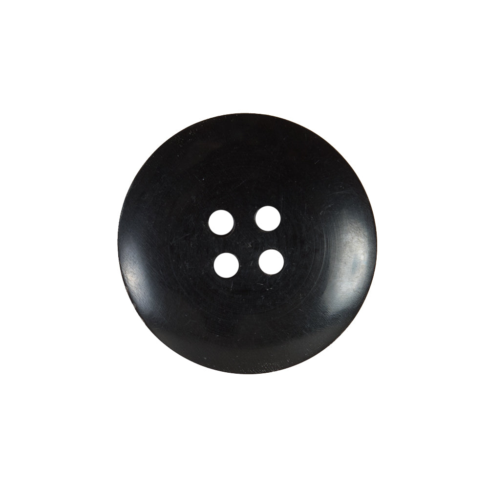 Black and Brown Textural Horn 4-Hole Button - 36L/23mm Detail
